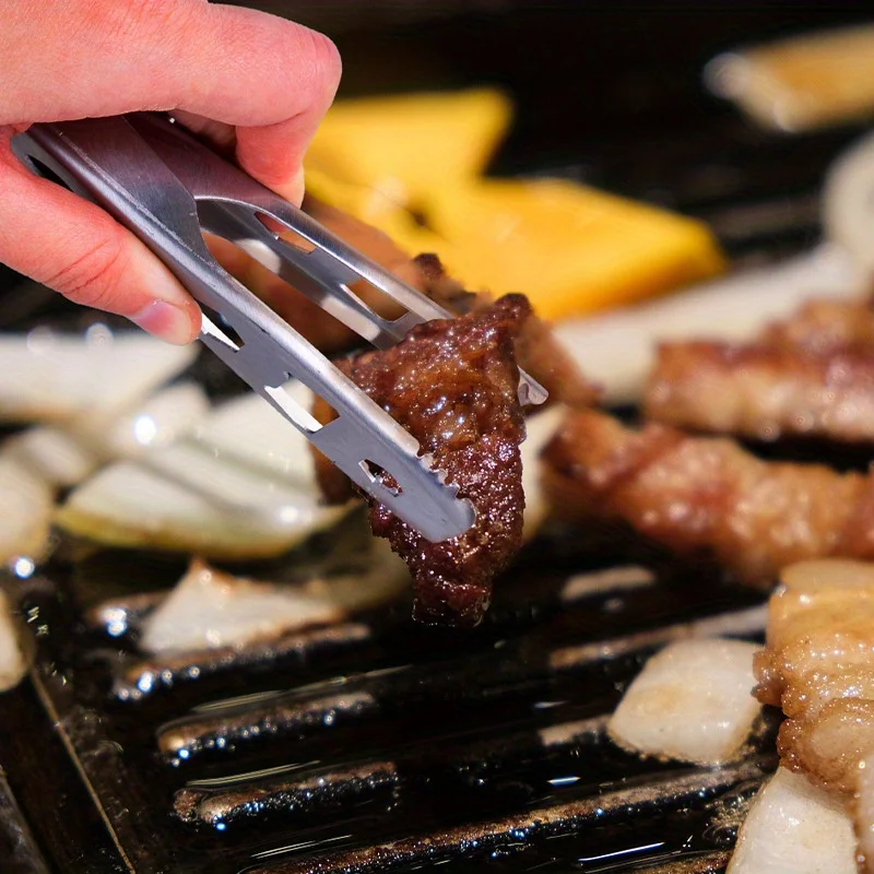 Outdoor Camping Equipment Anti-scalding Pot Holder Multifunctional Barbecue Clip Bottle Opener Picnic Food Clip Kitchen Tools