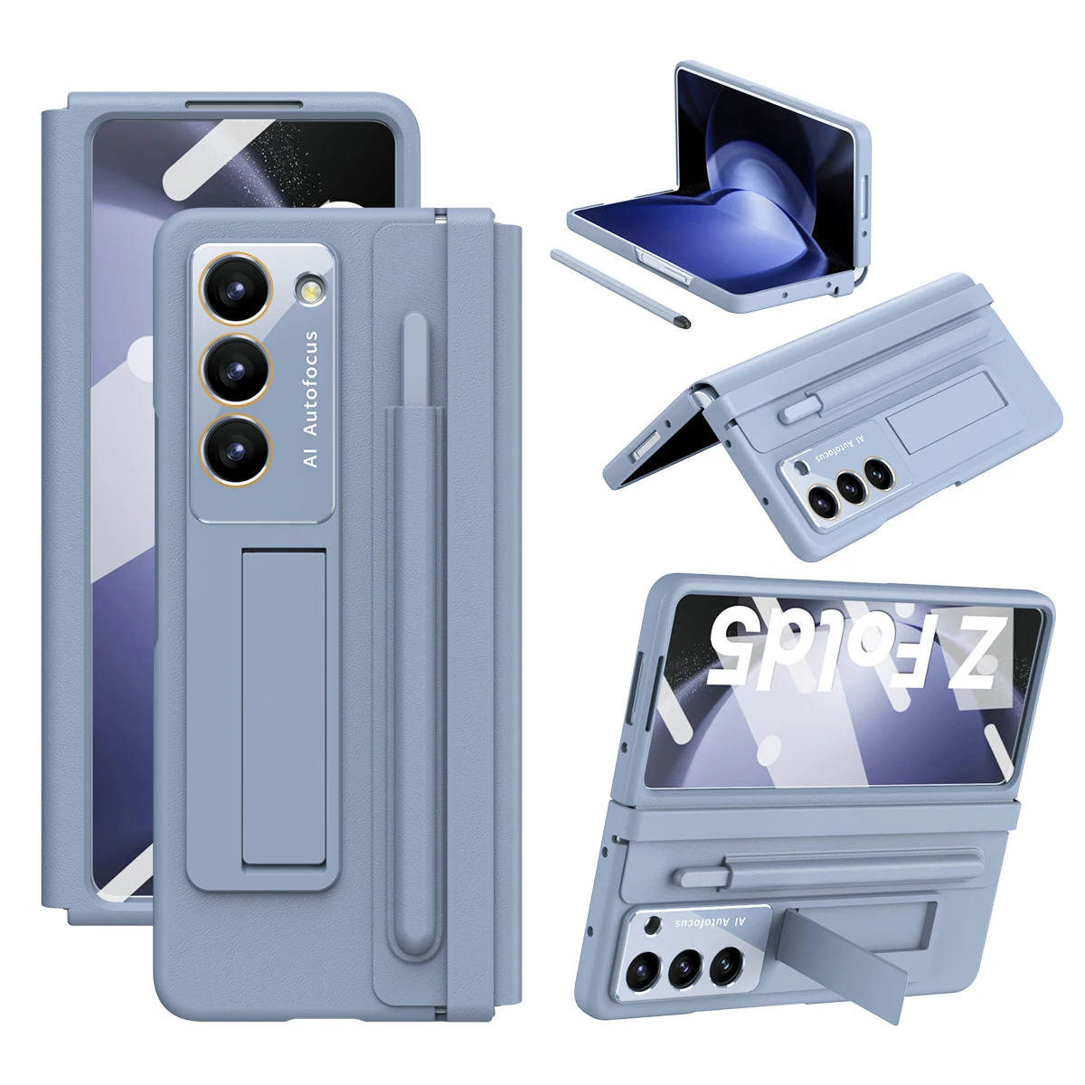 Custodia Flip Cover in Pelle di Lusso per Samsung Galaxy Z Fold 6 con Slot per Penna Pellicola Protettiva in Vetro per Schermo_voghion.com