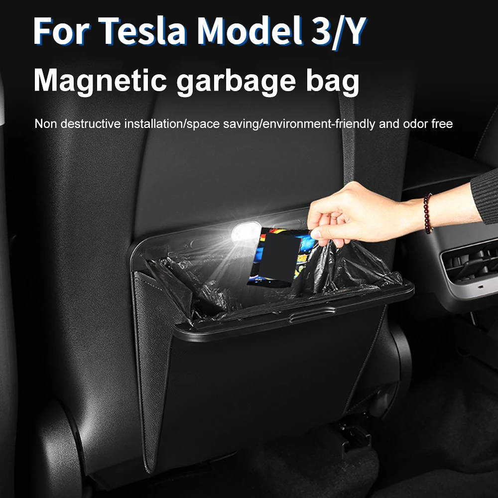 Magnetic Trash Bag Holder for the Car