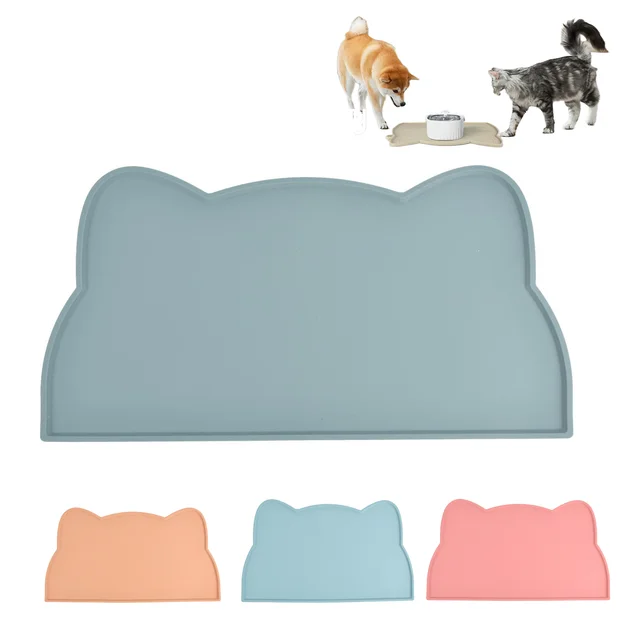 Portable Pet Bowl Mat Silicone Waterproof Dog Feeding Mat Pet Feeding  Supplies - AliExpress