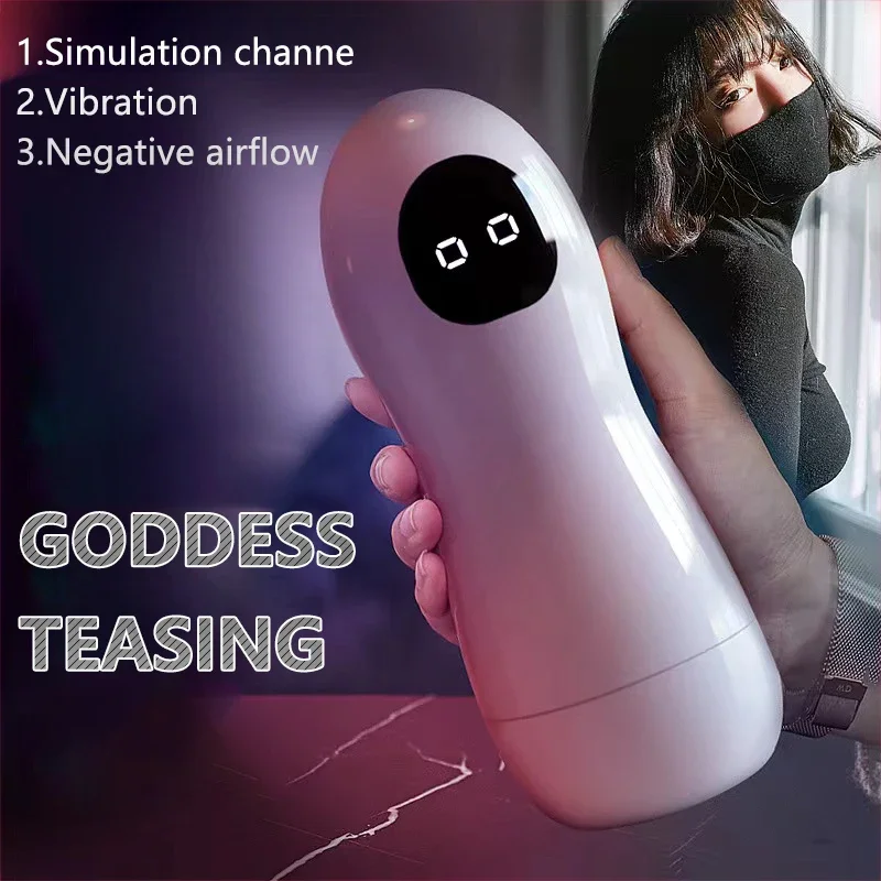 Automatic Sucking Male Mastubator Sucking Blowjob Airplane Cup Masturbation Machine Sex Toys for Men Penis for Adult Erotic Game