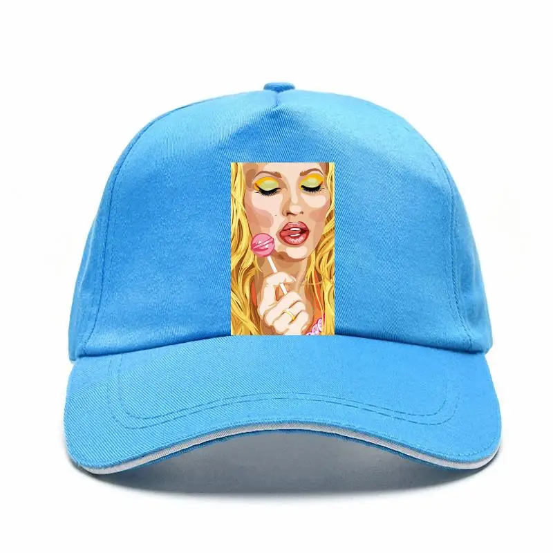 

Sexy Lollipop Girl Art Unisex Bill Hat Personality Custom Baseball Caps