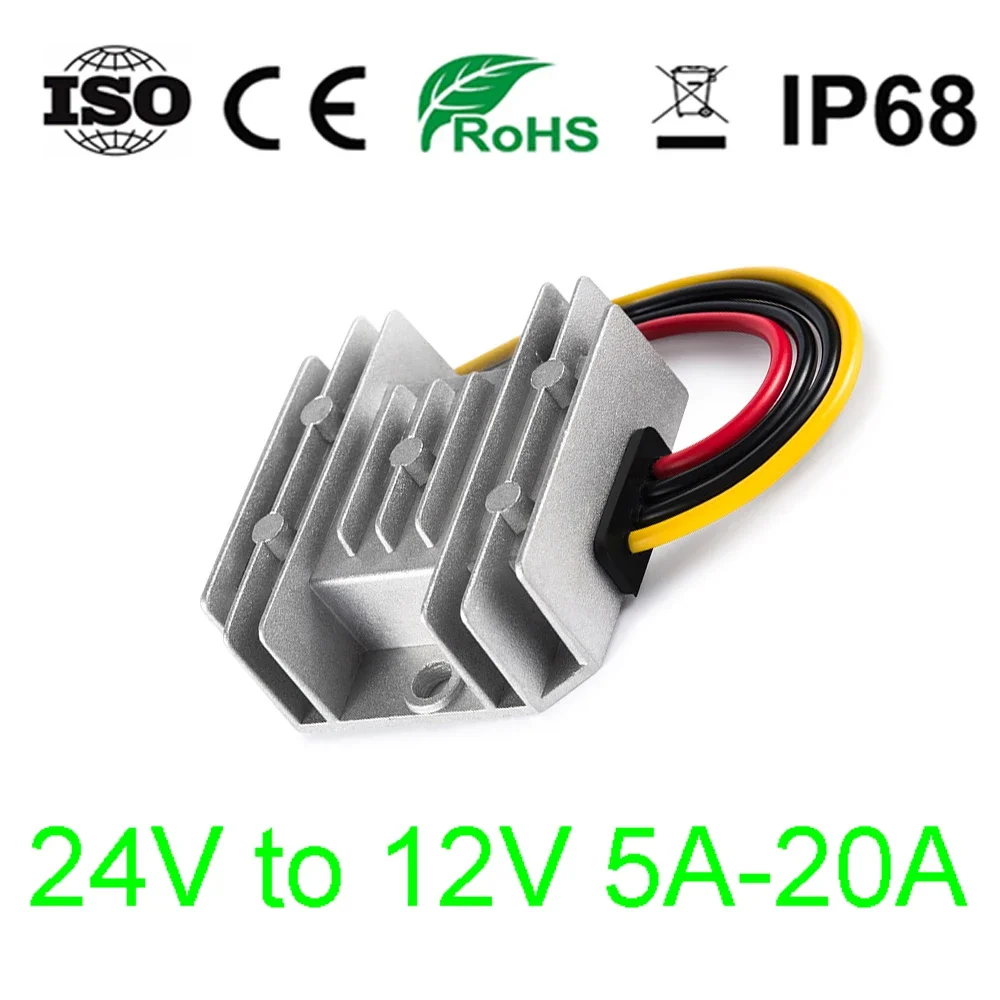 Módulo Buck para Carros Solares Regulador de Voltagem Conversor dc dc Step Down para Carros 24 v a 12 v 10a 24 Volt 5a20a