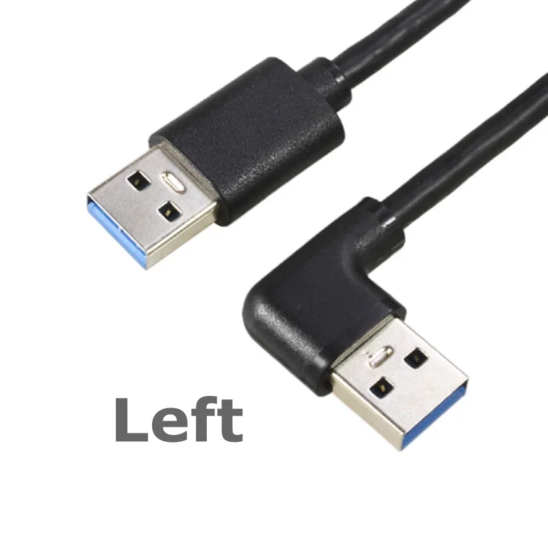 Right Angle USB 3.0 Male to Male Data Cable – High-Speed 5Gbps Connectivity