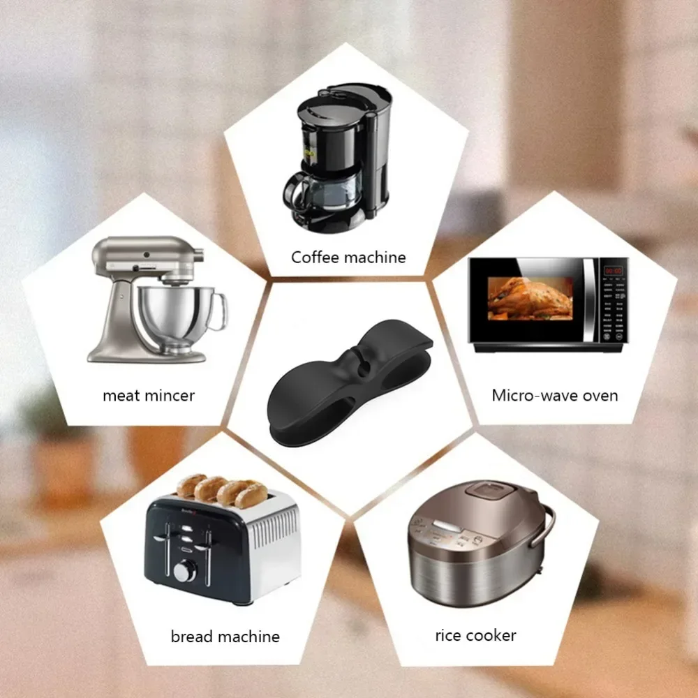 Wire Cord Organizer Holder for Appliances Plug Kitchen Office Home Cord Winder Management Smartphone Data Cable Storage Clips cable organizer cable management bracket
