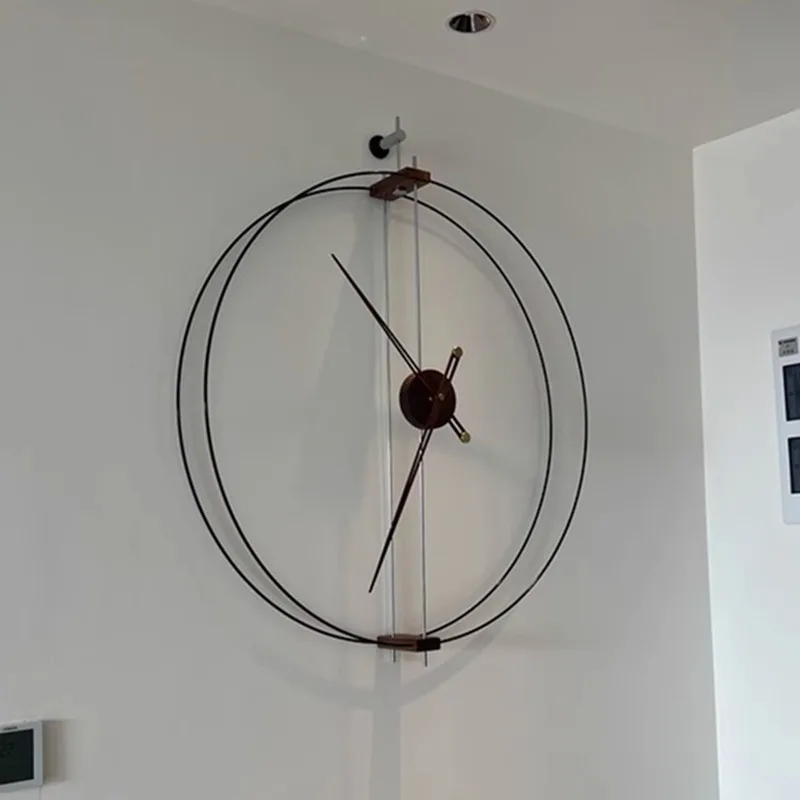 Modern Wall Clocks Metal Clock Watch Minimalist Living Room Clocks Creative Large Clock Elegant Ornaments Home Decorations - 2