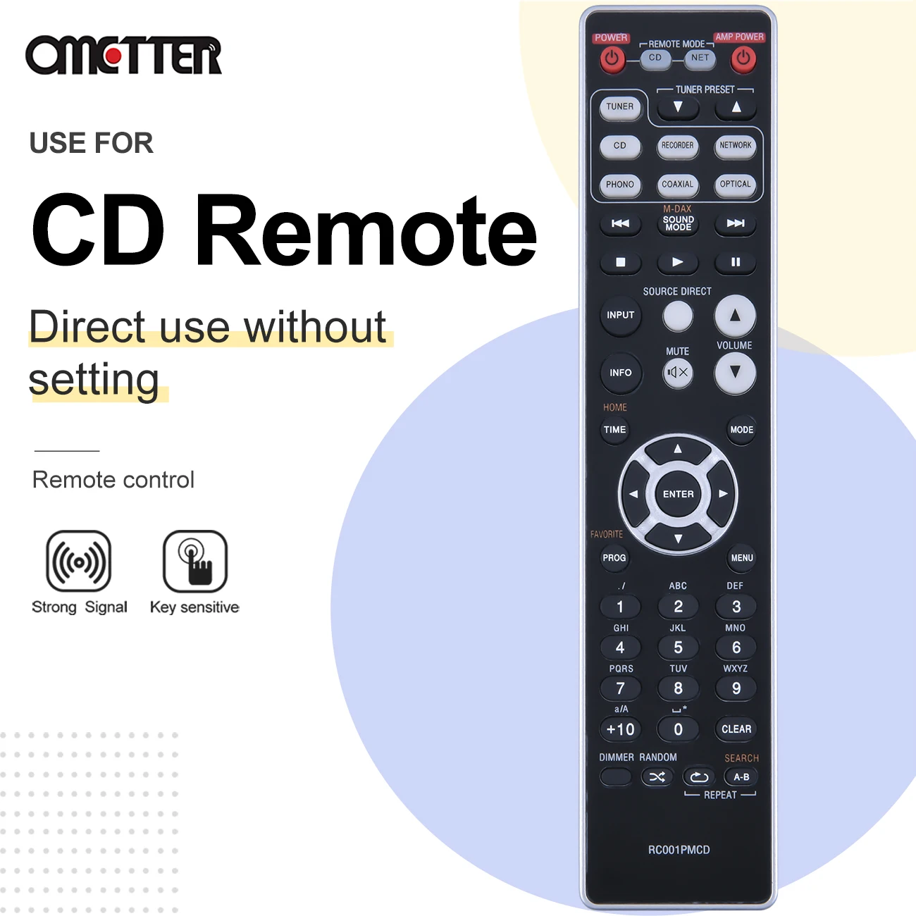 Nuovo Telecomando Rc001Pmcd Per Lettore Cd Marantz Cd6005 Cd-6005 Pm6005 Pm-6005