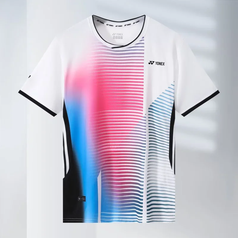 Short Sleeve T Shirt Badminton Uniforms YONEX Men's and Women's Badminton Wear Tennis Tops Short-sleeved Quick-drying Sweat-absorbent Breathable Training Wear T-shirt