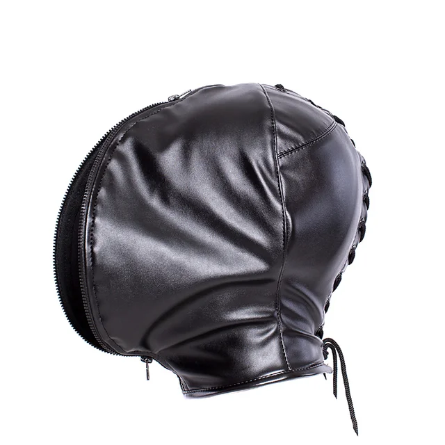 Double Leather Mask with Zipper 13