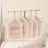 T-shaped False Nail Art Color Card Display Stand Gel Polish Template Nail Art Tips Sample Stand Nail Polish Practice Shelf 2