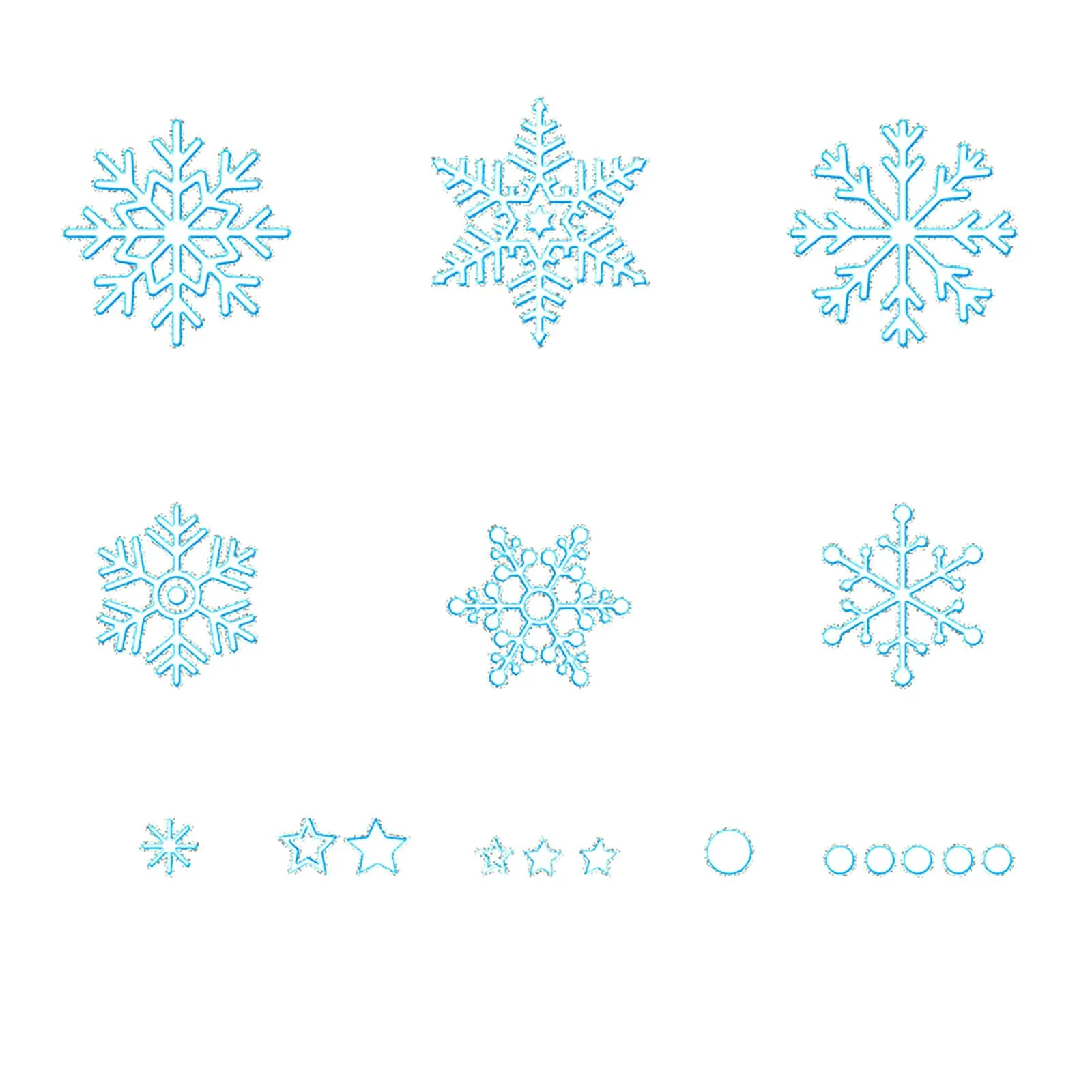 Snowflake Sticker Mall Window Sticker Wall Sticker Set Decorazione Natalizia Decoraciacion Hogar Party Decor Muslimatextisc.