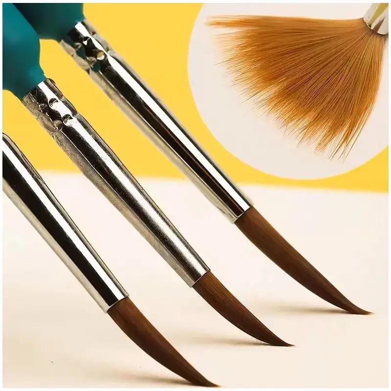 11Pcs/Set Hook Line Pen For Watercolor Oil Painting Extra Fine Soft Wolf Hair Hand Brush Gouache Acrylic Nail Art  Drawing 3