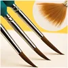 11Pcs/Set Hook Line Pen For Watercolor Oil Painting Extra Fine Soft Wolf Hair Hand Brush Gouache Acrylic Nail Art  Drawing 3