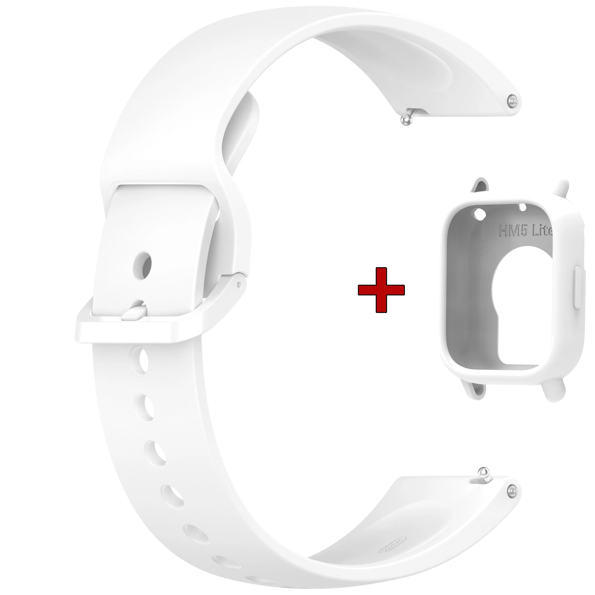 Silicone Sport Watchband with Case