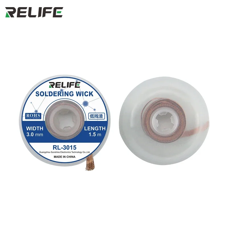 RELIFE 납땜 심지 납땜 제거 브레이드 납땜 제거기 와이어, PCB 주석 제거 용접 수리 도구 1.5mm 2mm 2.5mm 3mm 3.5mm