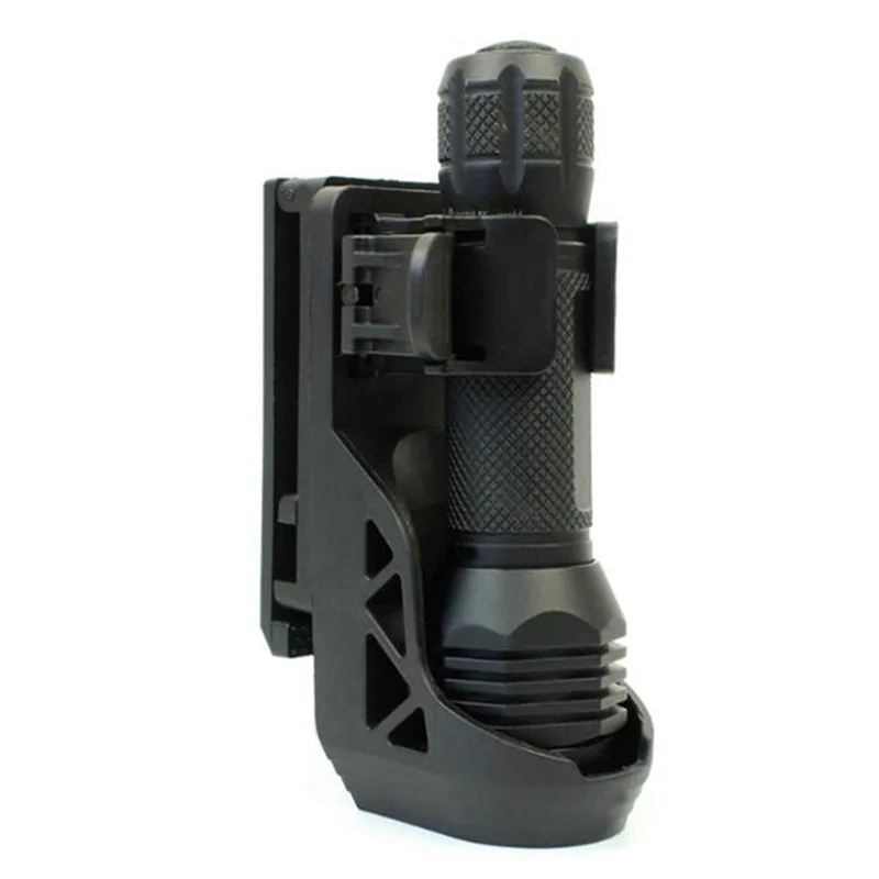 360&deg; Rotating Plastic Torch Set Quick Unplug Flashlight Holster Lever Side Lock System Set General Torch