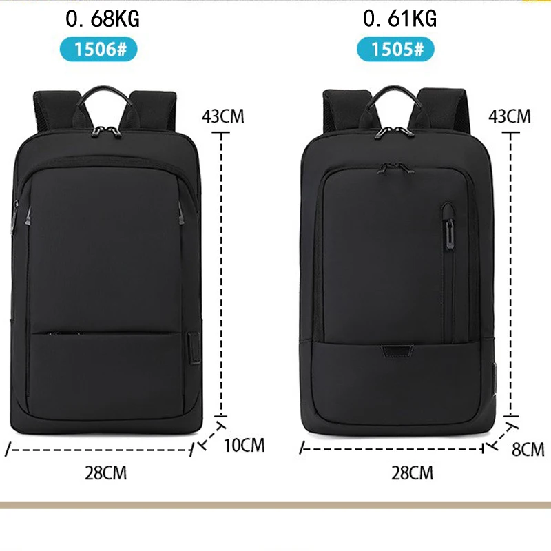 2023 New Fashion Thin Backpack Casual Lightweight Oxford Cloth Expandable Waterproof Outdoor Travel Backpack for Men 5