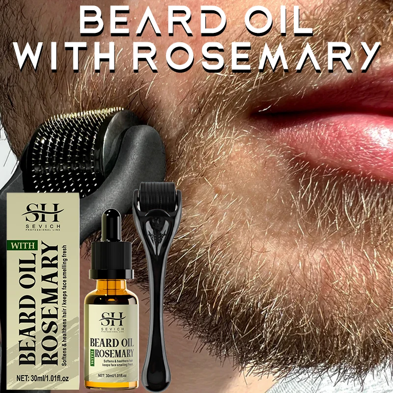 Metal Folding Beard Comb Beard Growth Essential Oilrosemary Facial Hair Growth Liquid Man Modifier Styling Toolproduct