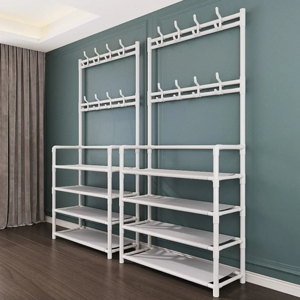 Multi-Layer Shoe Racks Organizer Doorway DIY Hat And Shoes Shelf Simple Floor-Standing Clothes Hanger Living Room Storage Racks