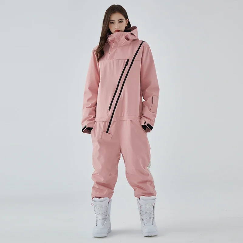 Winter New One-Piece Ski Suit Women Men Outdoor Sport Snowboard Jacket Jumpsuits windproof Waterproof Ski Set Warm Clothing