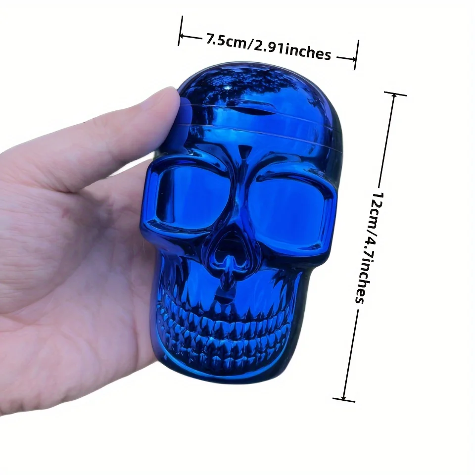 1Pc Creative Car Printed Ashtray with LED Lights Skull Smoking Tray Automatically When Open