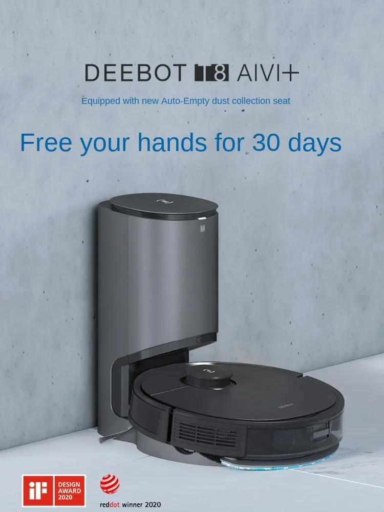 

DEEBOT T8AIVI+automatic dust collection, sweeping, suction and mopping integrated new Cobos sweeping robot