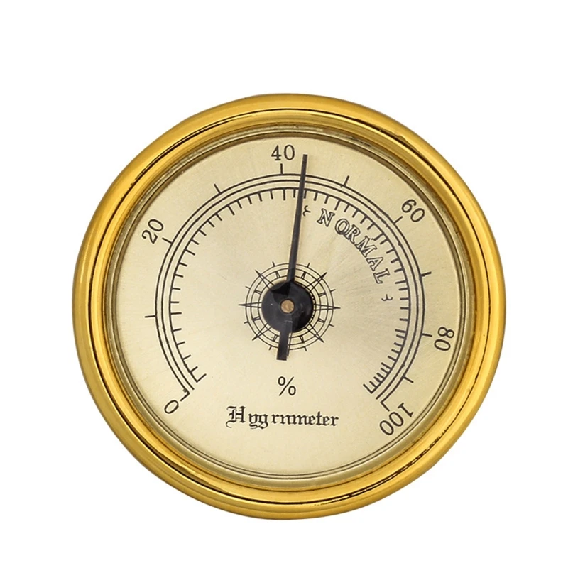 Highprecision Cigar Hygrometer Round Hygrometer for Cigar Humidor