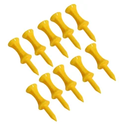 Premium Pack of 50 Durable Orange Castle Golf Tees - Professional Quality Golf Accessories (43MM Yellow)