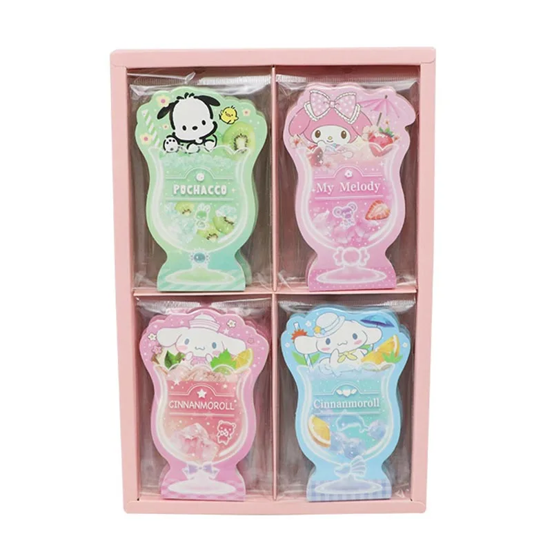 

24pcs/lot Sanrio Kawaii Melody Kuromi Pochacco Memo Pad Sticky Notes Stationery Label Notepad Planner Sticker Post School Supply