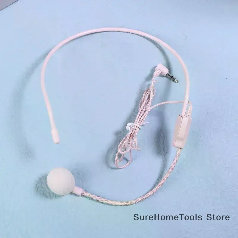 1PC Wired 3.5mm Plug Head-mounted Headset Mic Portable Guide Lecture Speech Microphone Clear Sound Teaching Meeting Presentation