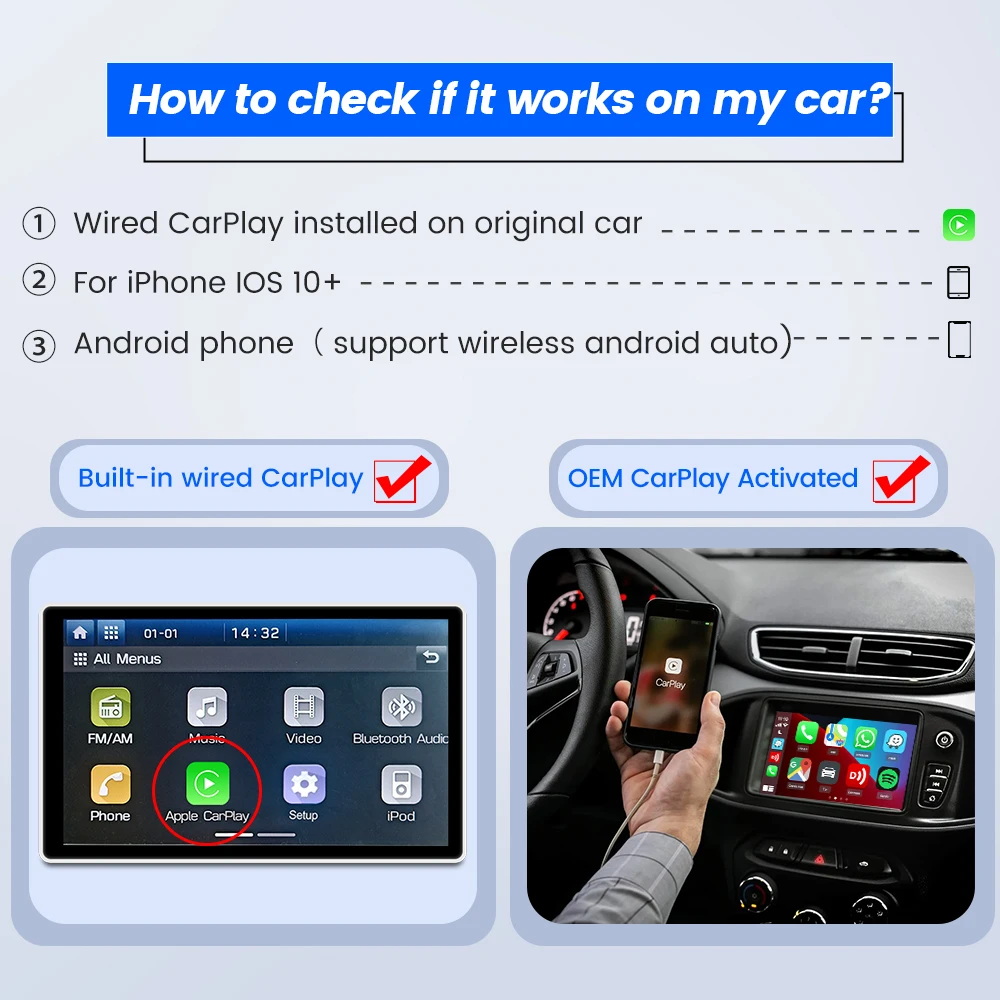 Carlinkit 4.0 for Wired to Wireless CarPlay Adapter Android Auto Dongl –  dadsautostuff