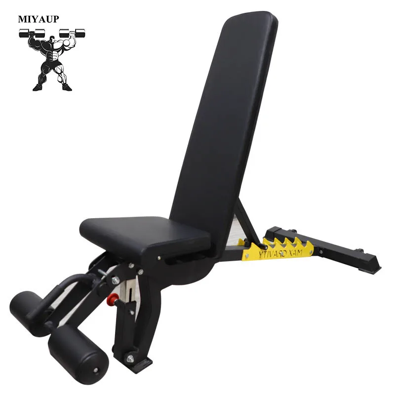 MIYAUP Adjustable Multifunctional Downward And Upward Inclined Dumbbell Bench Horizontal Push Fitness Equipment