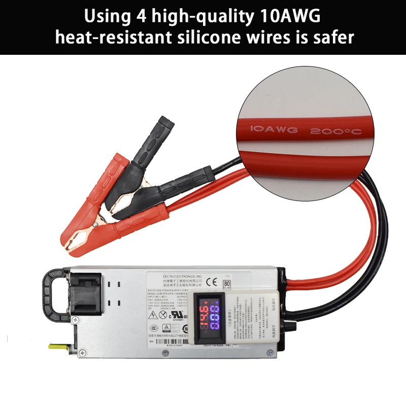 Chargeur RC 3-15V 2-50A avec pinces, prise UK/EU/AU/US