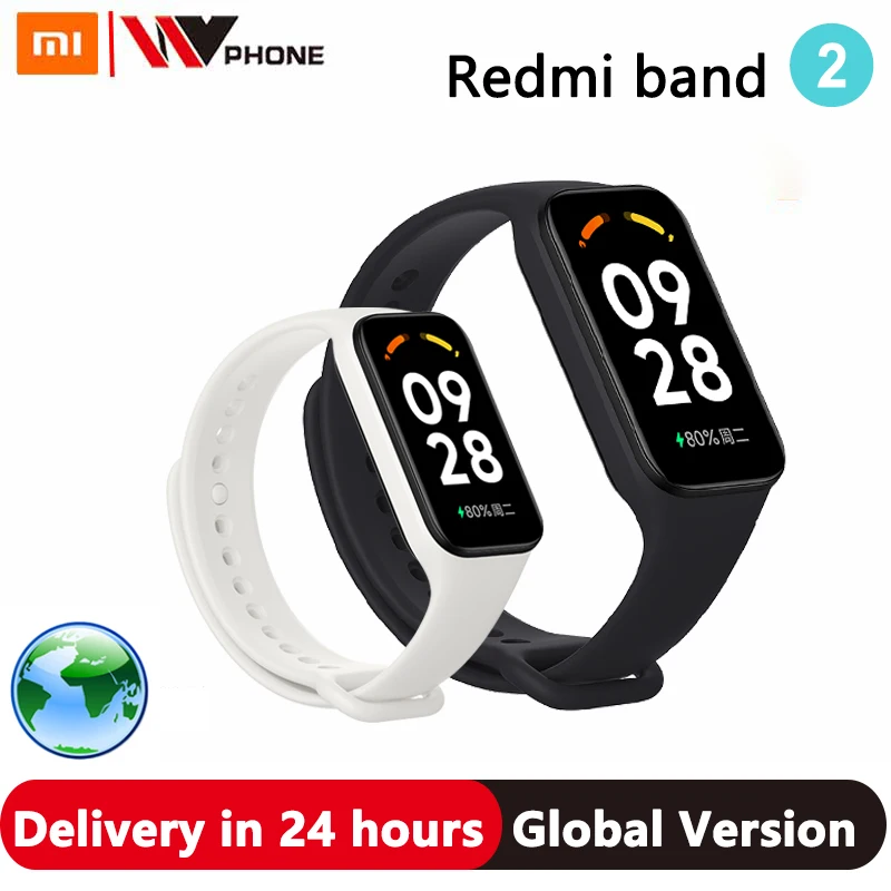 

Global Version Xiaomi Redmi Band 2 Smart bracelet 1.47'' large screen Blood Oxygen Heart Rate Women's Health Bluetooth 5.1