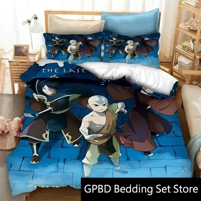 3D Print Avatar The Last Airbender Bedding Set Double Twin King Duvet Cover Comforter Pillowcase Boys Girls Adults Bedroom 3
