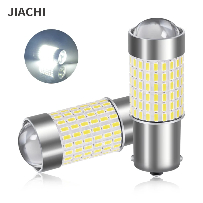 Maso 1156 2x 100W BA15S 382 P21W Cree XBD wit LED remlicht parkeerstop, Canbus lamp