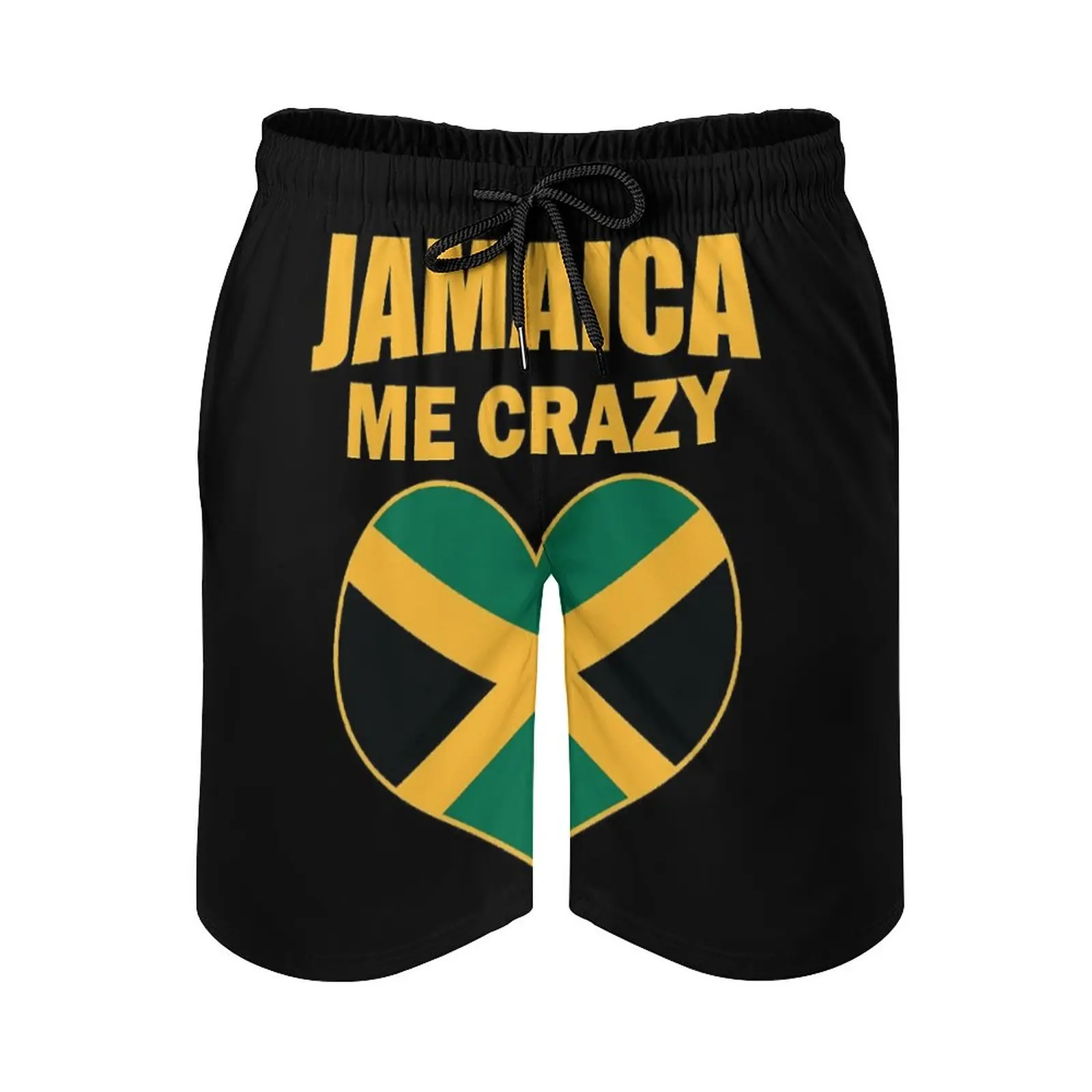 

Beach Pants Anime Beach Jamaican Me Crazy Jamaica Quote Print Breathable Quick Dry Top Quality Casual Adjustable Drawstring Loos