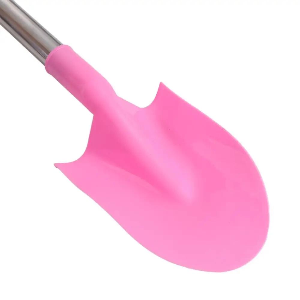 Stainless Steel Beach Shovel Gardening Digging Sand Tools Digging Sand Shovel Plastic Play House Pointed Shovel Gift