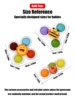 3Pcs Suction Cups Spinning Top Toy For Baby Game Infant Teether Relief Stress Educational Rotating Rattle Bath Toys For Children 6