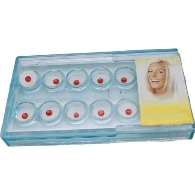 40 × 10 unids/caja materiales de incrustaciones de diamante para odontología cavidad Oral decoración de taladro Dental de cristal brillante cuidado de belleza Multicolor