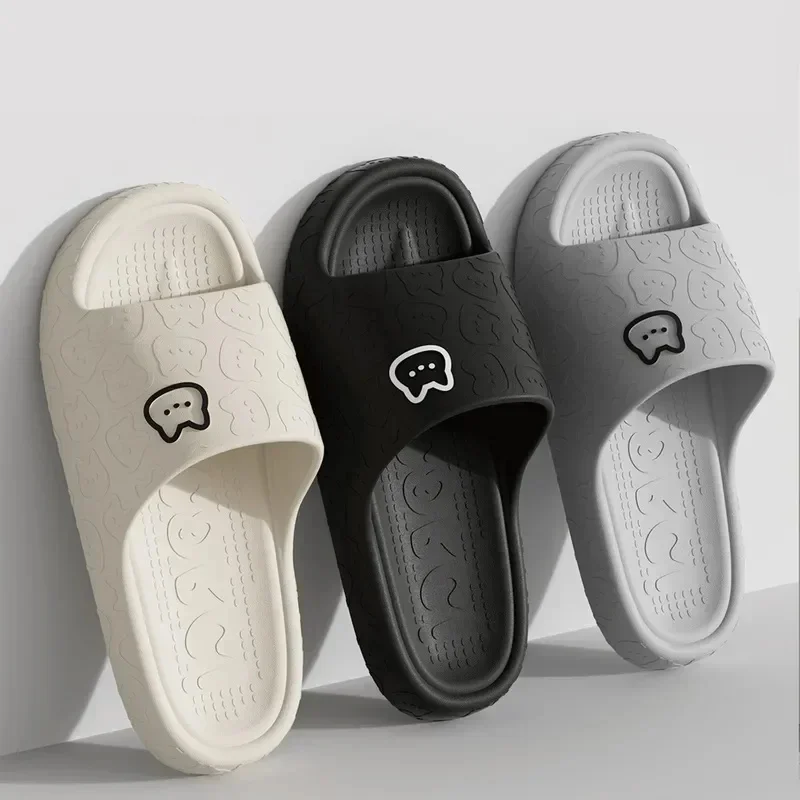 Women's Summer Slippers Indoor Bathroom Concise Non-slip High-quality Soft and Elastic Men Comfortable Couple Sliders Shoes New