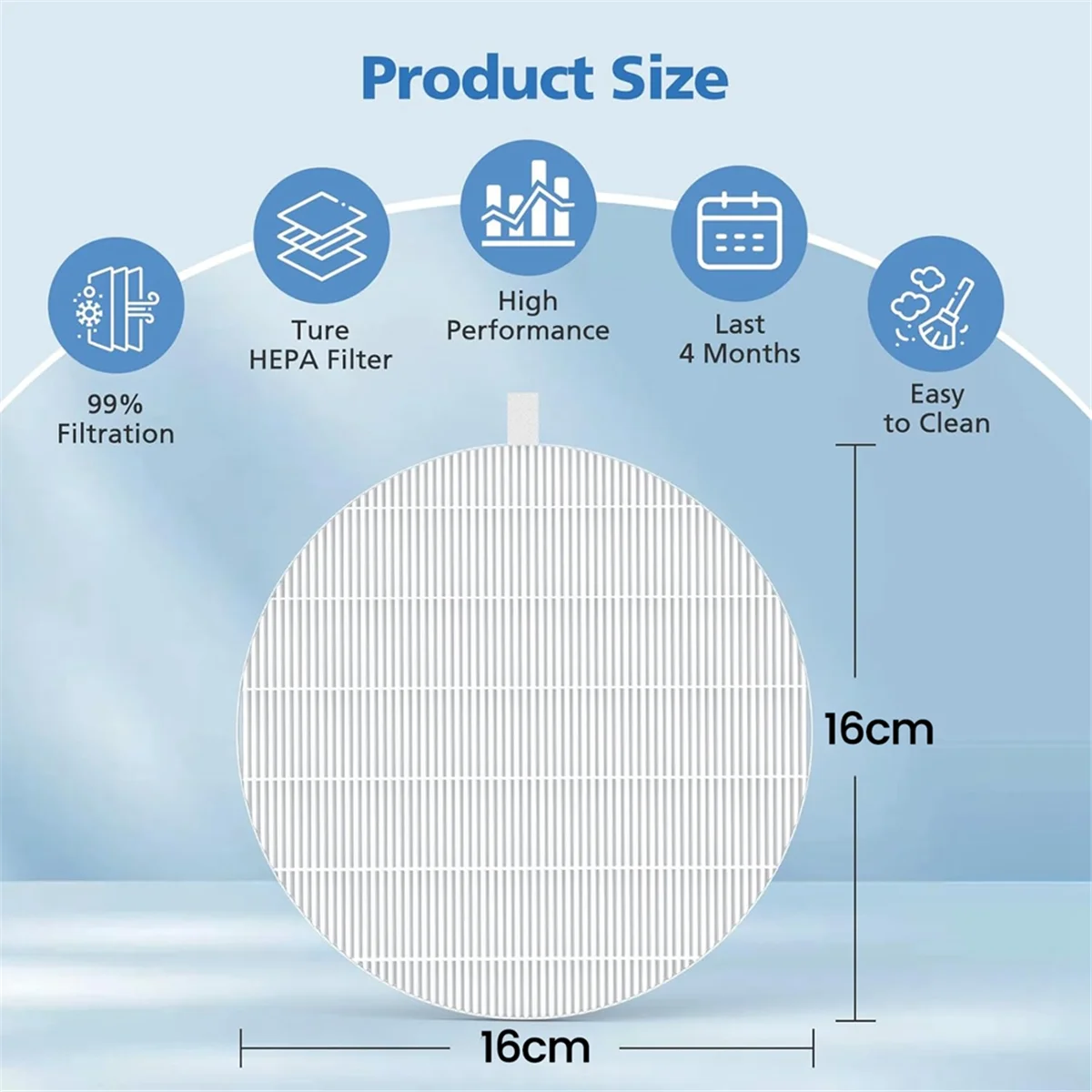A04R-4 Pack Nail Dust Collector Replacement Filter for MelodySusie HPro/SProR Nail Dust Collectors,
