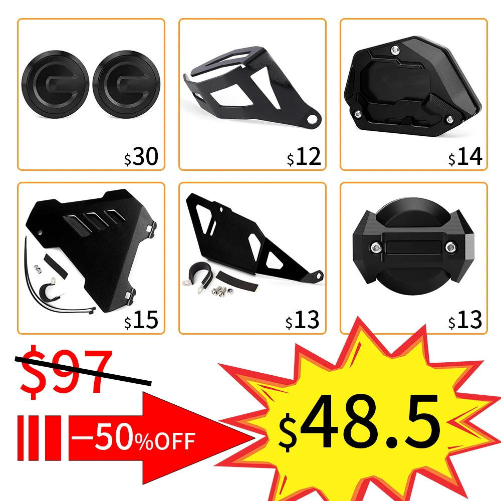 

Motorcycle Accessories Parts For BMW R1250GS /ADVENTURE / HP R1200GS /LC ALL YEAR Fall Protection Frame Slider Guard Cover