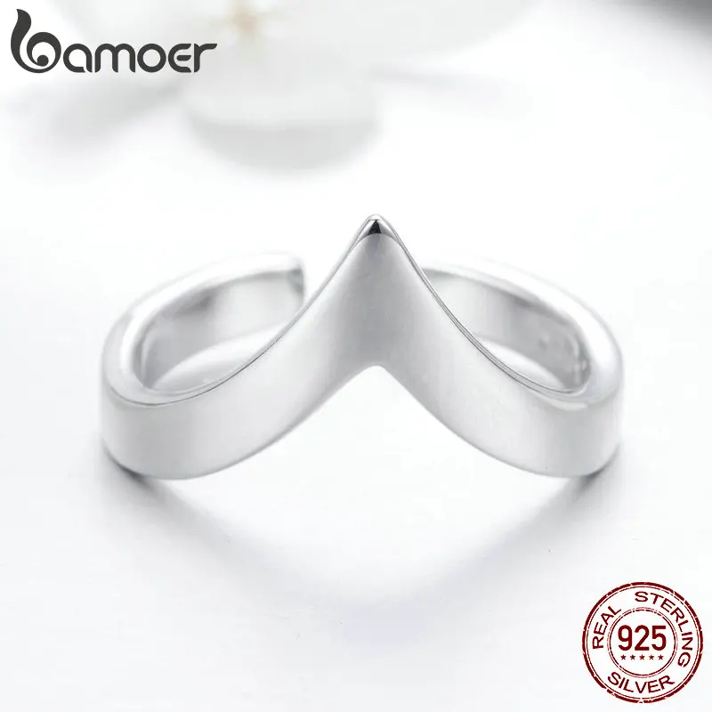 925 Sterling Silver Wave Geometric Love Adjustable Finger Rings for Women Wedding Engagement Jewelry, silver ring,wedding rings,finger rings,jewelry rings,ring jewelry