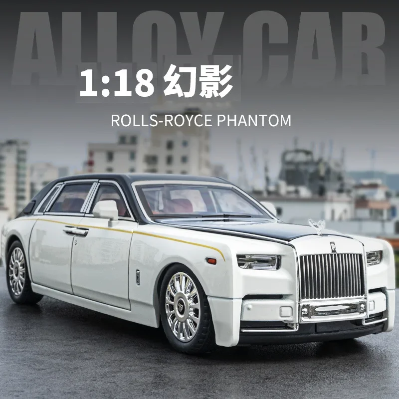 1: 18 Rolls Royce Phantom Simulazione Modello Di Auto In Lega Rolls Royce Interruttore Multifunzionale A Tre Velocità Auto Di Lusso Per Bambini