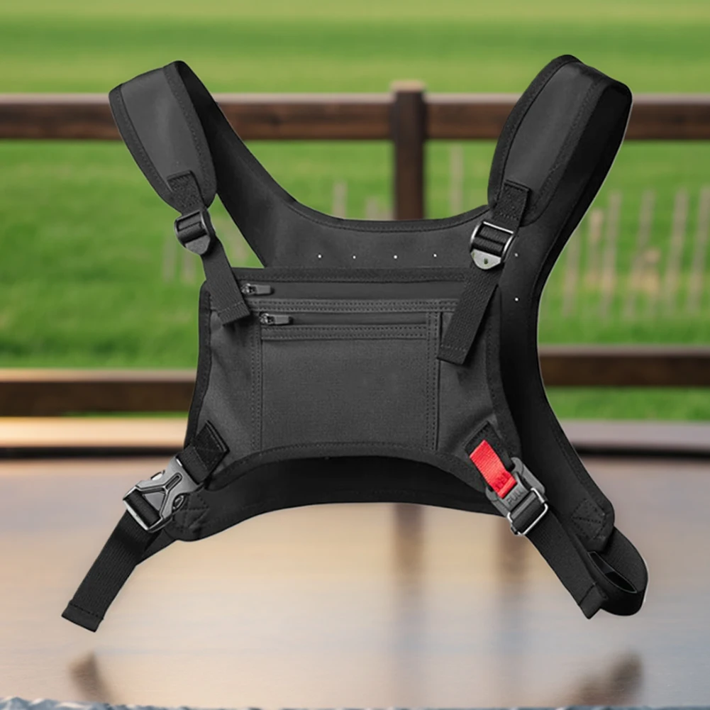 Sports Chest Bag for Men Water Resistant Running Vest Bag with Phone Holder Running Backpack for Workouts