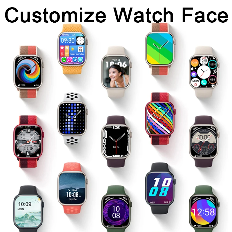 2023 Smart Watch Women Series 8 Bluetooth Call 2.0 " Screen Heart Rate Кръвно налягане Men Smartwatch за Apple Watch IWO Watch 8