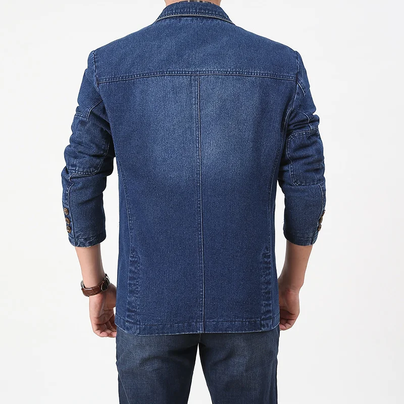 Pop Denim Suit Men's Casual Loose Large Size Denim Suit Jacket Men The North Of Face