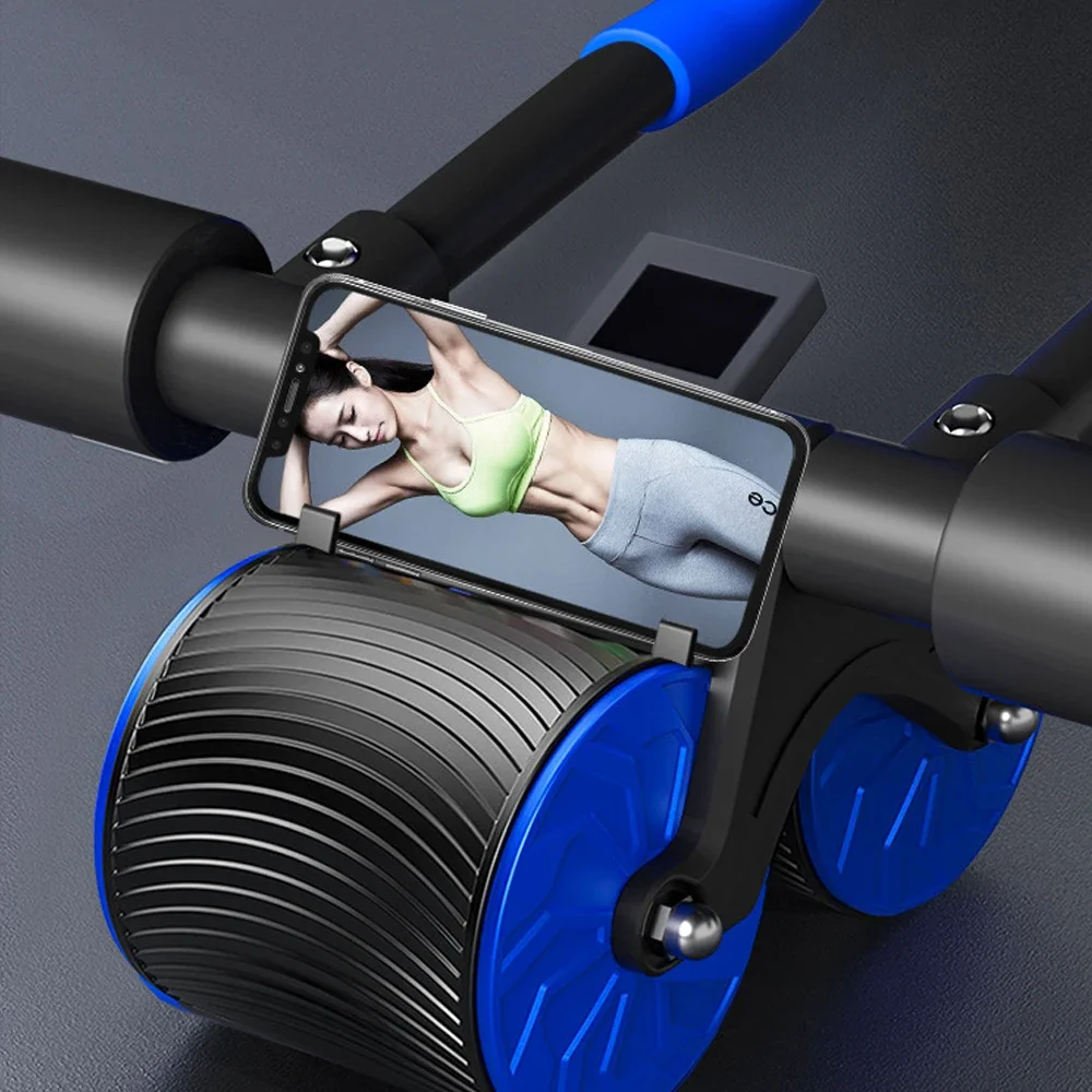 New hand-held type fitness equipment Automatic rebound Abdominal Exercise Roller ab wheel