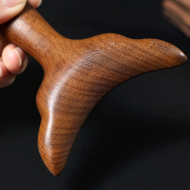 Guasha Board Sandalwood Meridian Acupuncture Massage Comb Guasha Board For Neck Shoulder Back Scraping Board Facial Lifting Tool